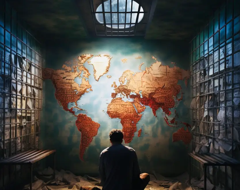 Maps cell at Prison Island Riyadh